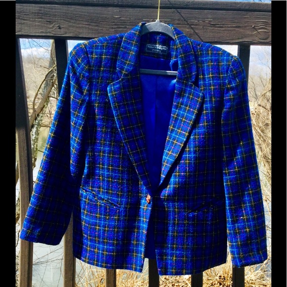 Plaid Blazer Petite Norton McNaughton - Picture 2 of 4